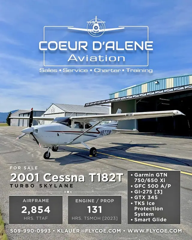 2001 Cessna Turbo 182 with TKS de-ice