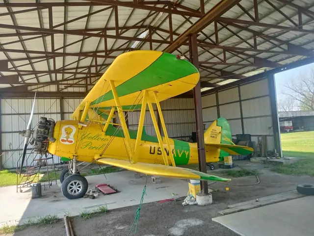 Navy biplane