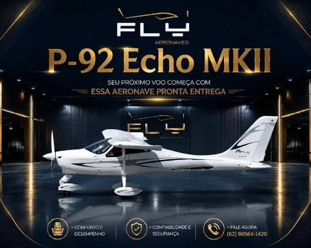 Tecnam P92 P-92 E - Pronta-Entrega Novo