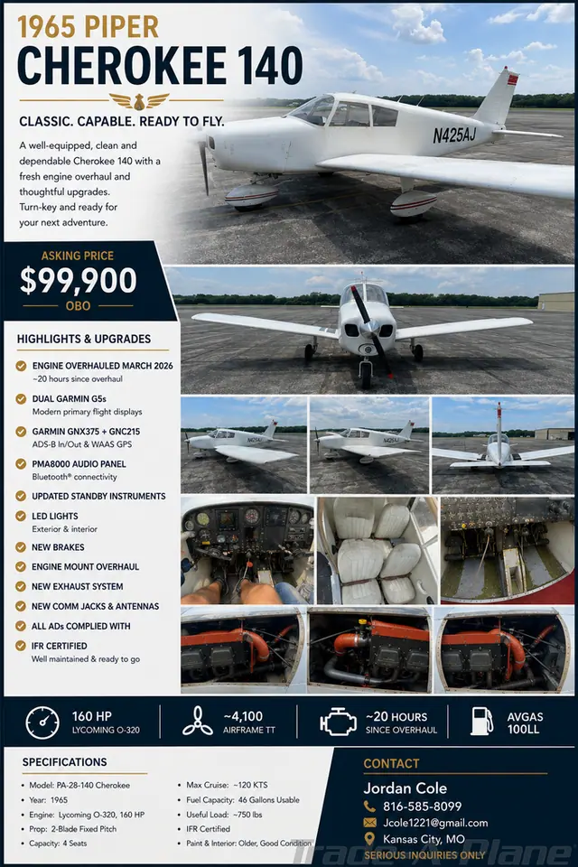 1965 Piper Cherokee 140/160