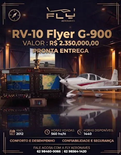 Vans Aircraft RV-10 RV-10 Flyer Garmin G-900 2012