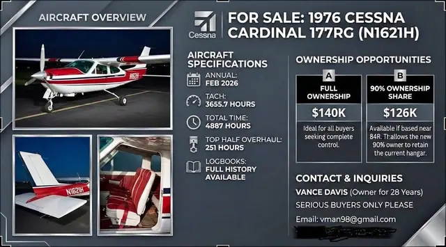 Cessna 177RG Cardinal