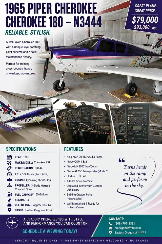 1965 Piper Cherokee 180