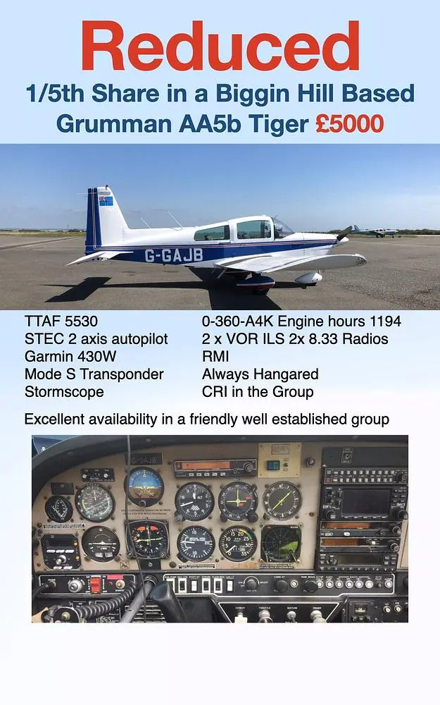 1979 Grumman American AA-5B Tiger 1/5 shr