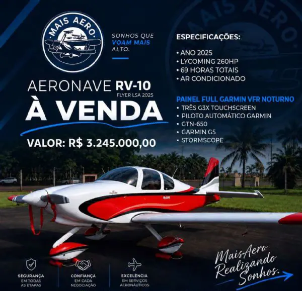 Vans Aircraft RV-10 RV-10 Flyer LSA 2025