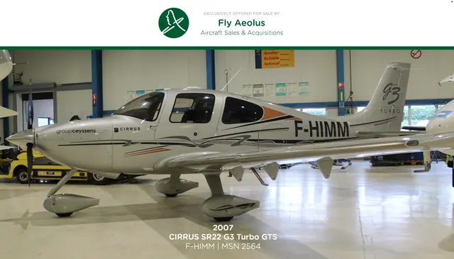 2007 Cirrus SR22 G3 Turbo GTS