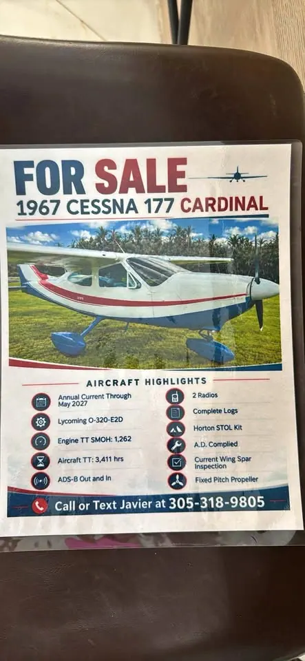 1967 cessna 177 Cardinal