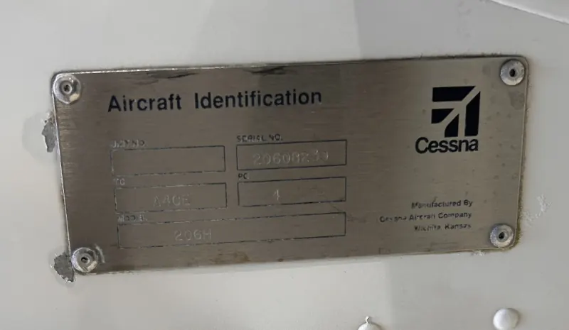 2005 Cessna 206H SN: 20608230, photo 4