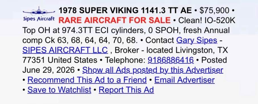 1978 Bellanca Super Viking 17-30a, photo 2
