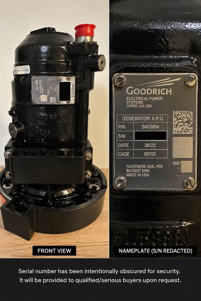 Aircraft Generator / Starter Generator – Used/Repaired – With Documentation, photo 6