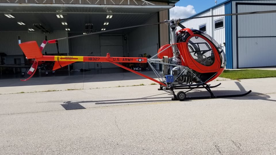 1966 Hughes award-winning us army TH-55A osage helicopter – standard airworthiness, photo 2
