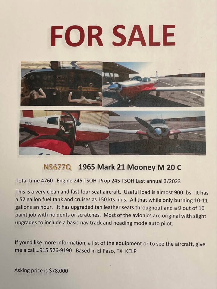 1965 Mooney M20C, photo 13