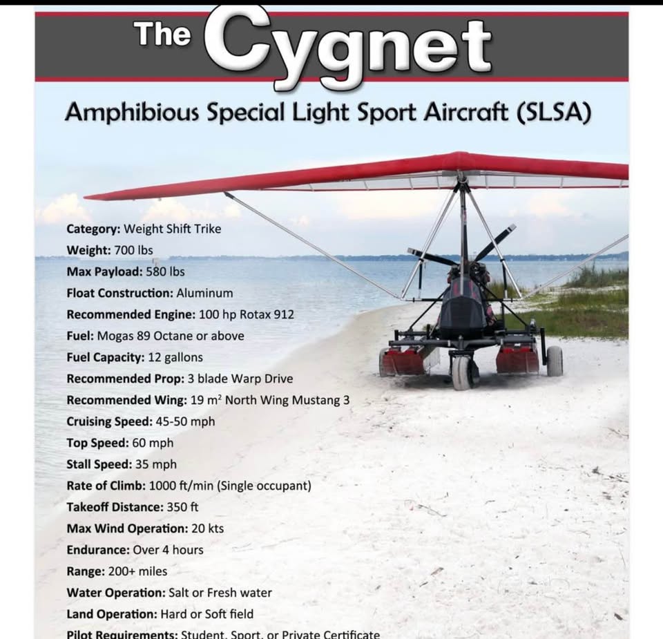 2014 Airtime Aircraft Cygnet 100hp Rotax Float Trike, photo 10