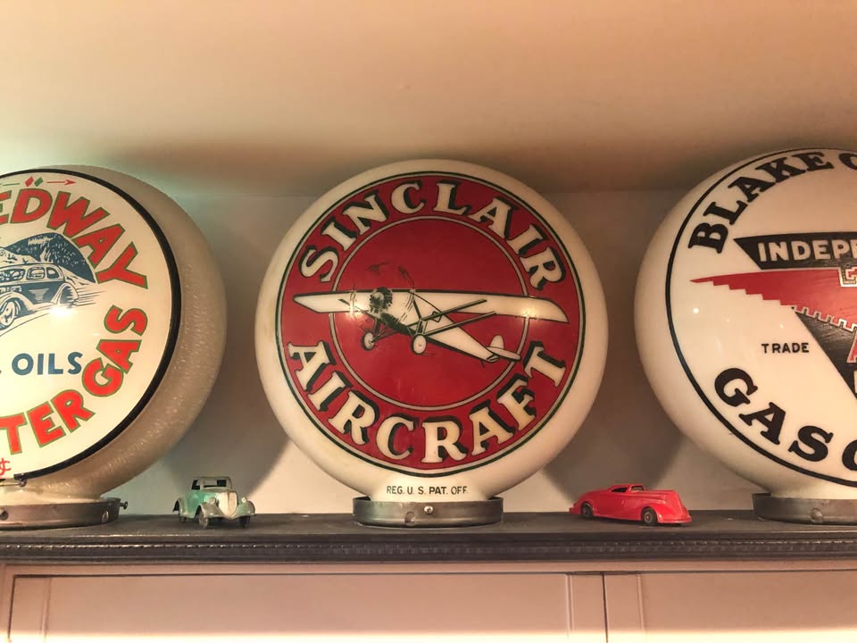 Vintage Sinclair Aircraft Gas Pump Globe, photo 2