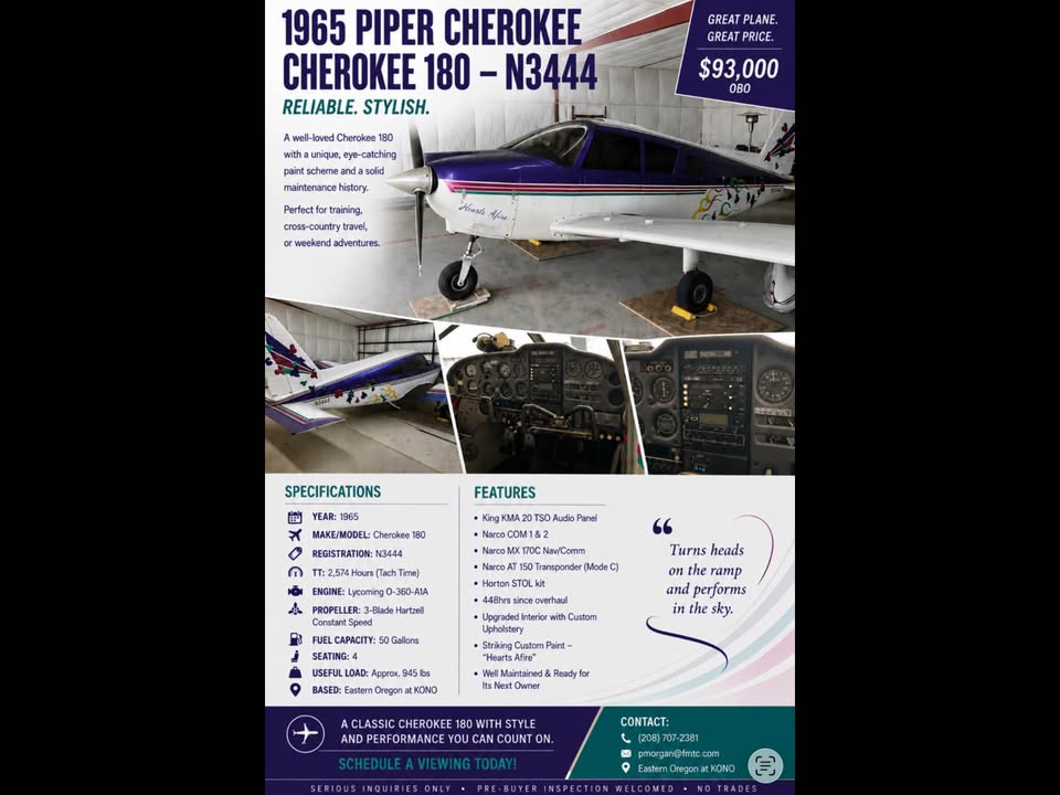 Piper Cherokee 180, photo 2