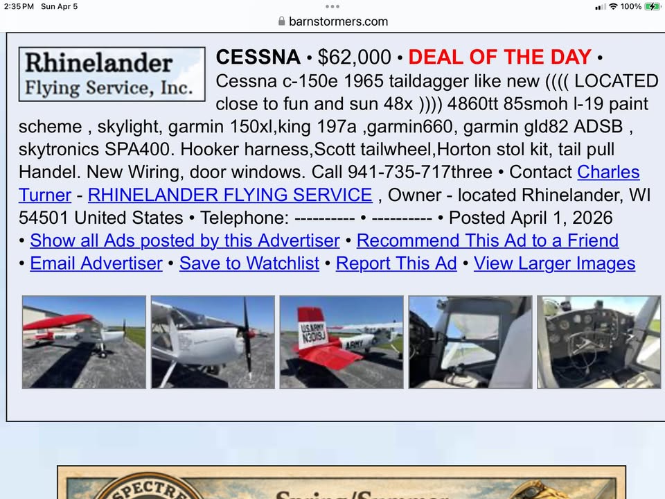 Cessna 150E poor man’s L-19 one of the neatest 150 out there don’t miss the opportunity, photo 6