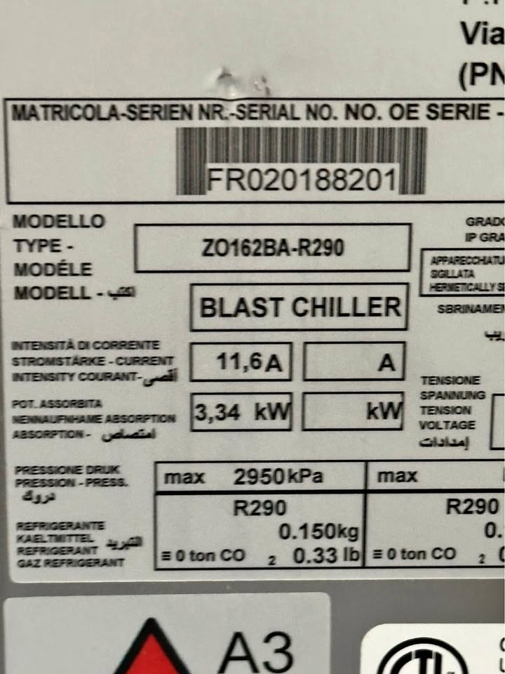 Piper Blast chiller, photo 1