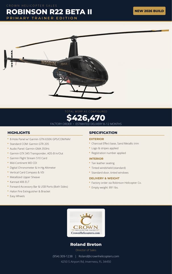 2027 Robinson R22 Beta II, photo 5