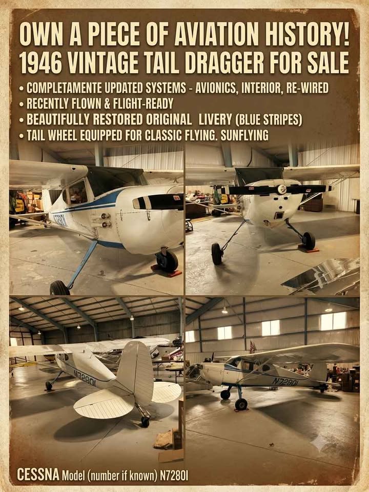1946 Cessna Tail dragger, photo 2