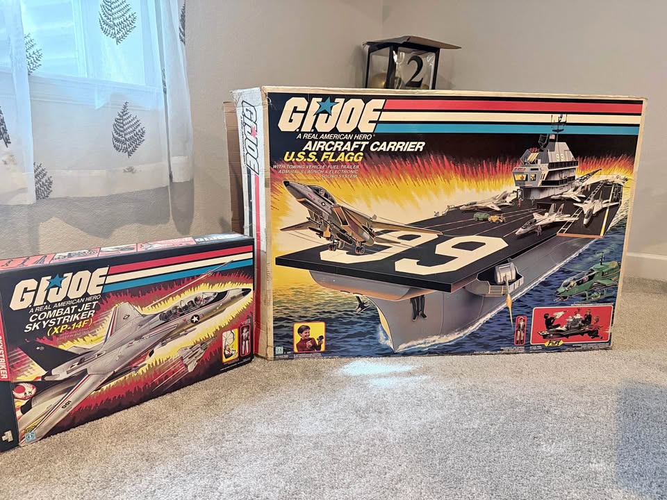 1985 G.I. Joe U.S.S. Flagg Aircraft Carrier – 96% Complete, photo 1