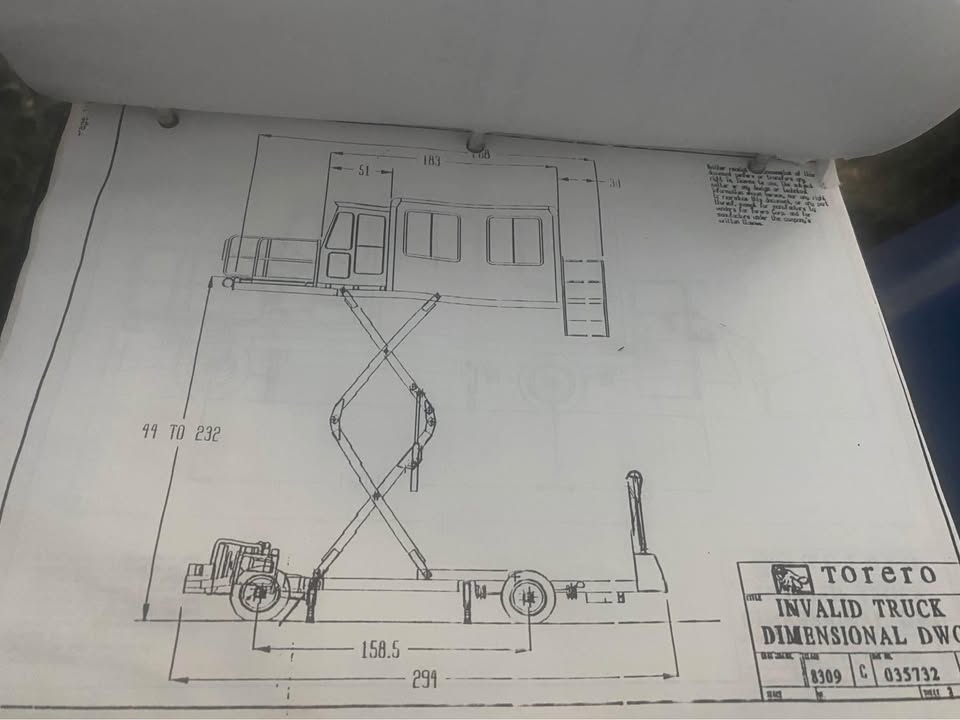 1997 Airport Airplane Ambu-lift 20 Feet High Diesel Cummins Ambulift Wheelchair, photo 7