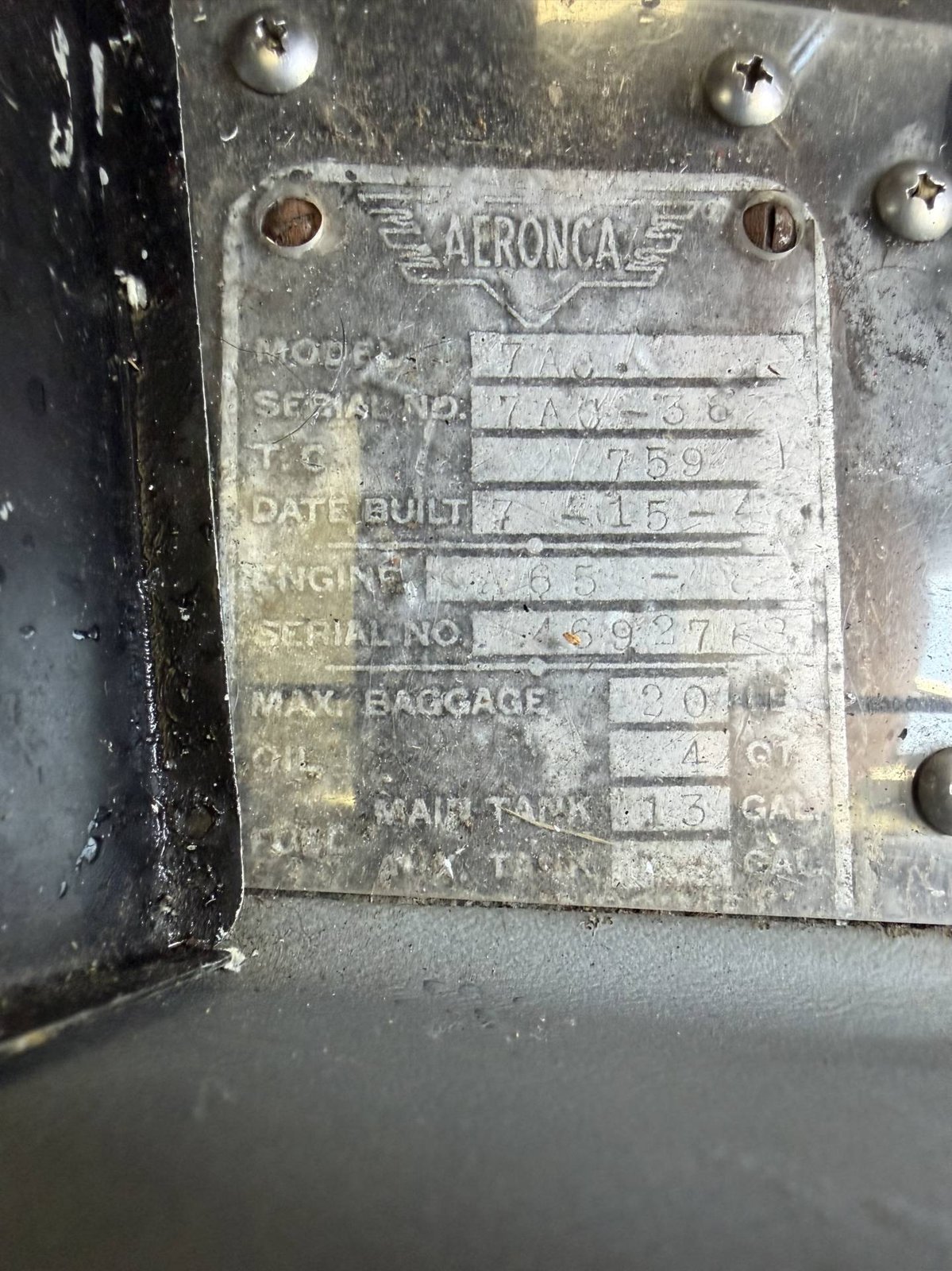 1946 Aeronca 7AC Champion, photo 5