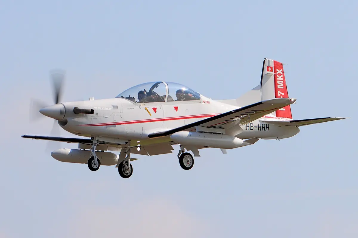 First French Pilatus PC-7 MKX Completed Maiden Flight in Switzerland